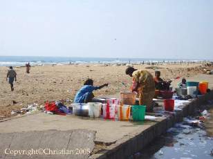 Bord de mer à Madras
