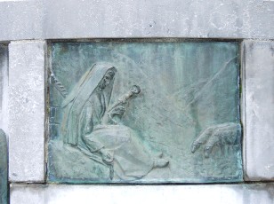 Emilienne Bouerbe-Labadens, représentant la richesse de la laine
