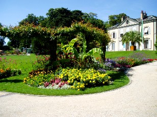 Jardin botanique au mois d'août à Genève